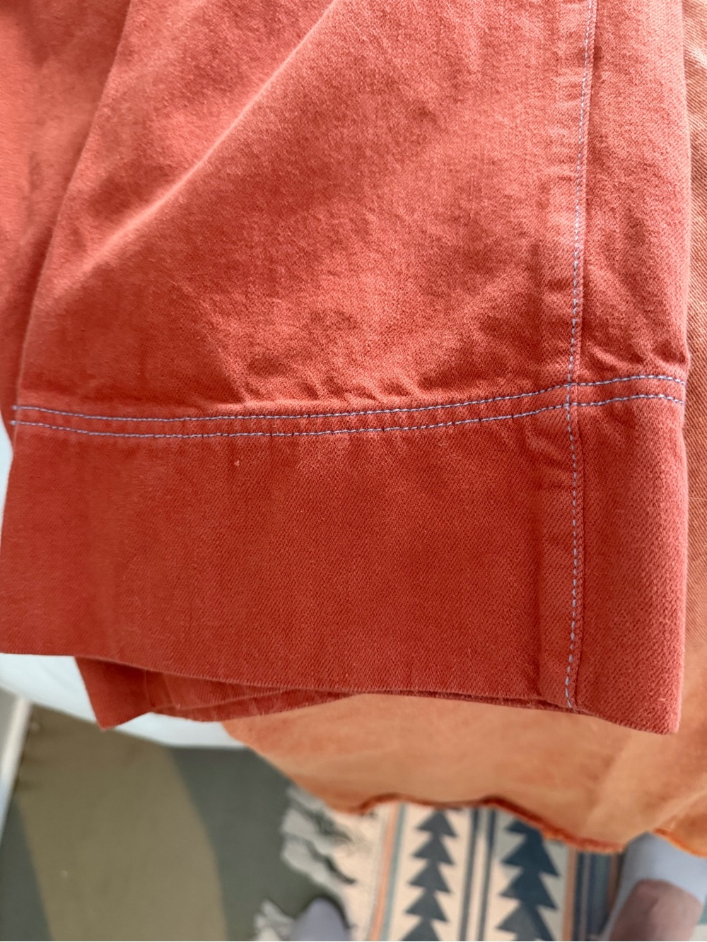 Roller Rabbit Rust Wide-Leg Cropped Jeans - Picture 4 of 6
